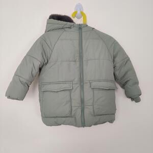 LC Waikiki Boy's Sherpa Lined Jacket in Green Size 2 3 Years Old 3T